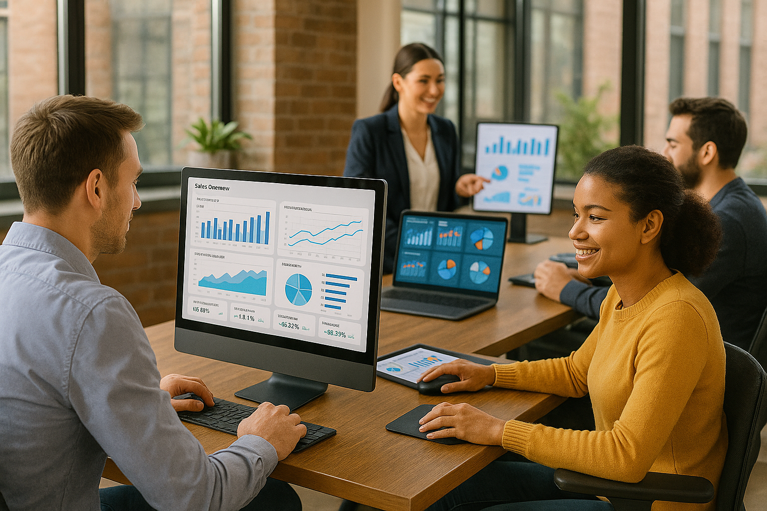 Dashboard de BPO Financeiro com gráficos e indicadores de desempenho.