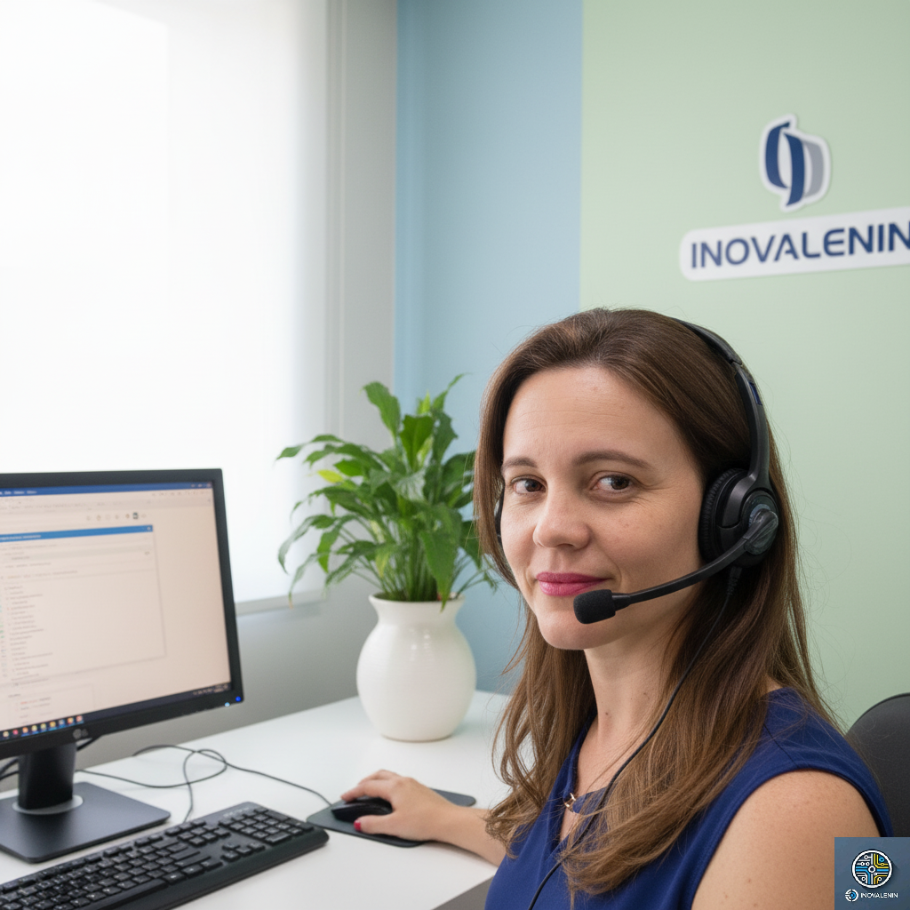 Ilustração de Suporte Técnico